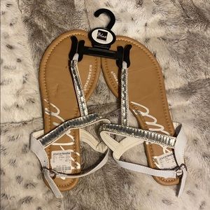 Brand New Silver Dressy Sandals